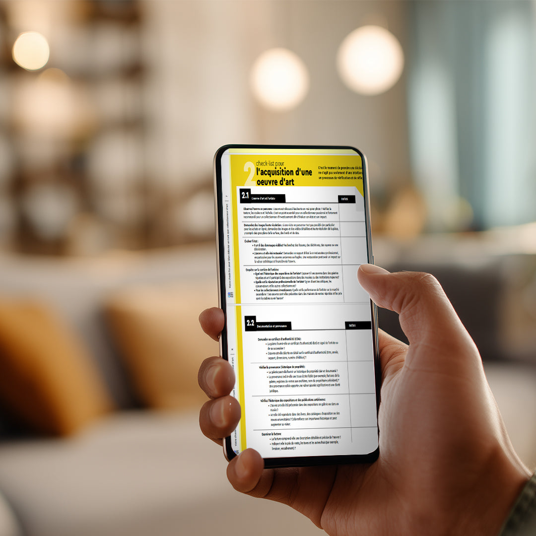 M63 | Pack : Comprendre le marché de l'art + Check-list