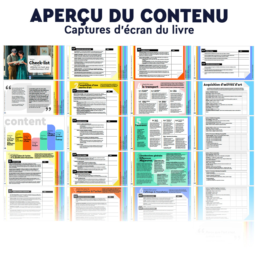 M63 | Pack : Comprendre le marché de l'art + Check-list