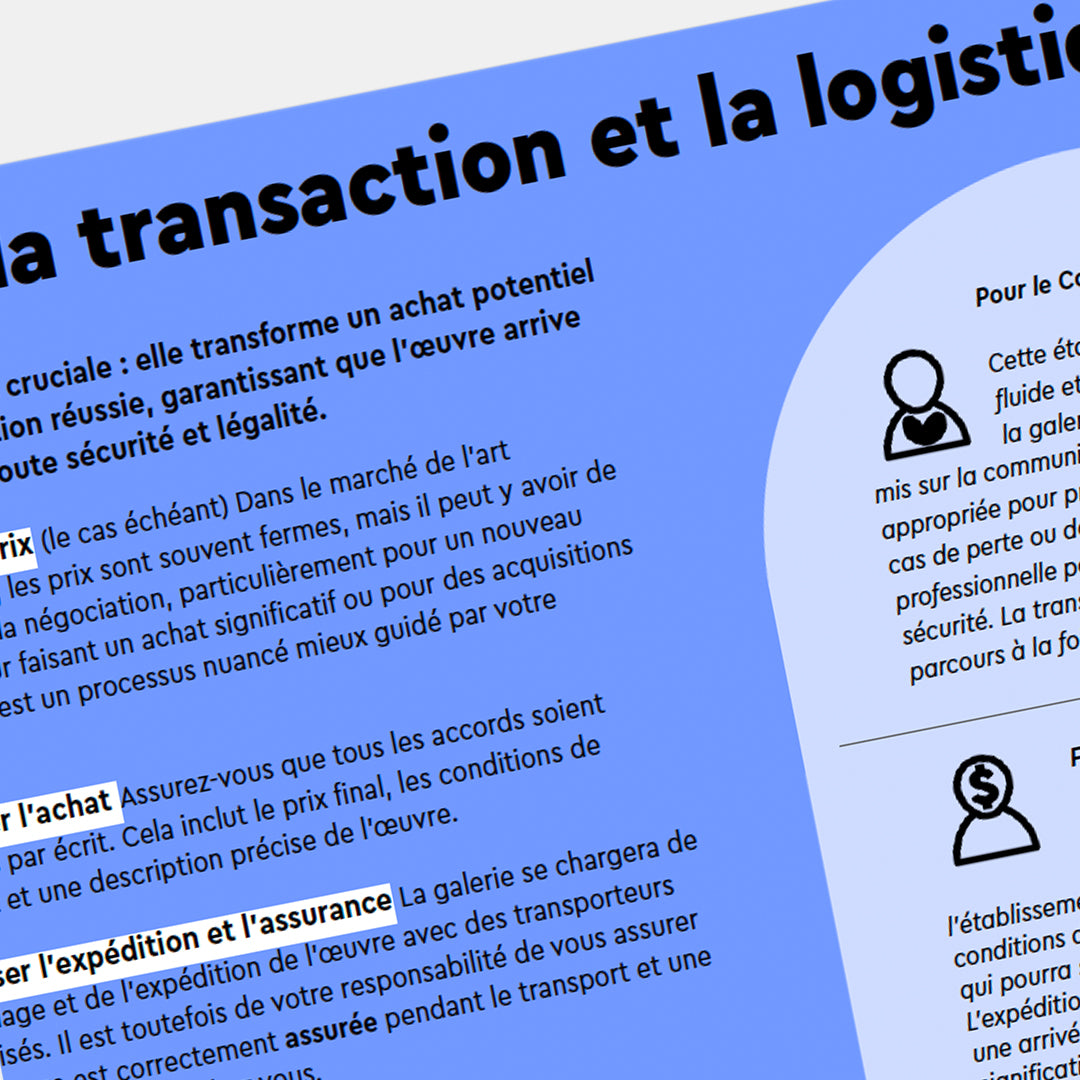 M63 | Pack : Comprendre le marché de l'art + Check-list